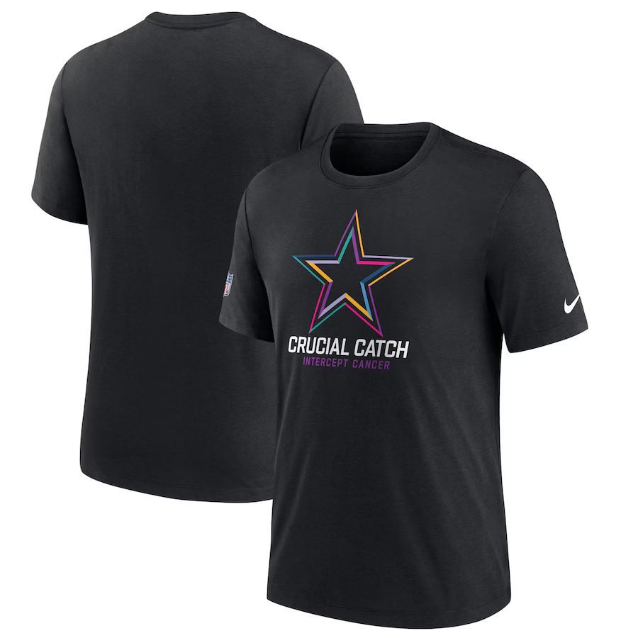 Men Dallas Cowboys 2024 Nike NFL black T shirts->nfl t-shirts->Sports Accessory